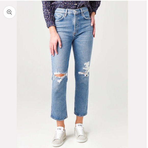 Agolde Women's Wilder Mid-Rise
Straight Jean - Picture 1 of 6